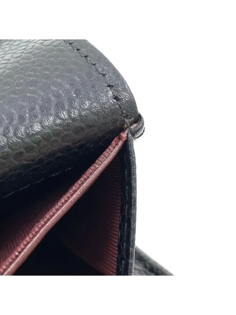 Chanel Quilted Classic Caviar Leather Black Wallet Gold